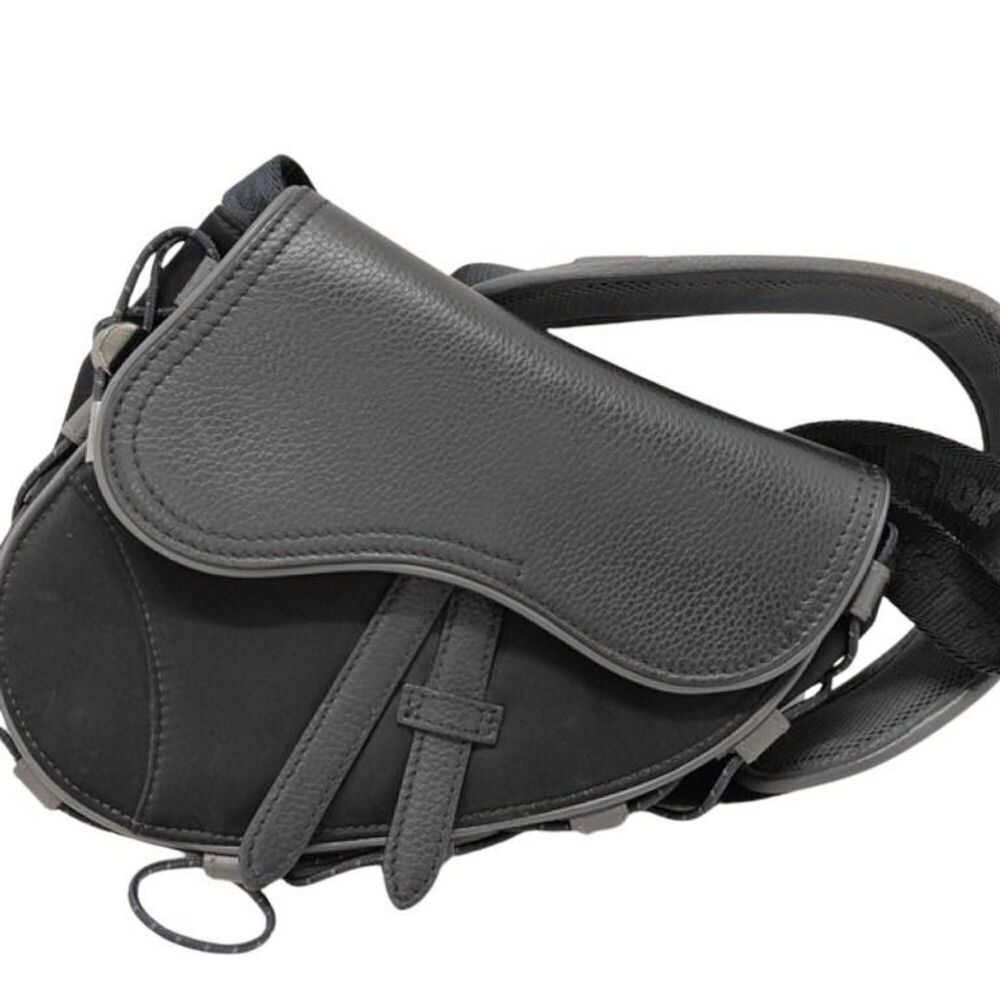 DIOR Black Leather Shoulder Bag